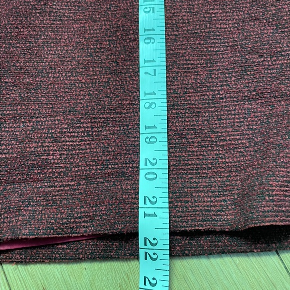 Vintage Oscar by Oscar De La Renta Y2K Tweed Red Pencil Skirt - Size 8 - Picture 5 of 13